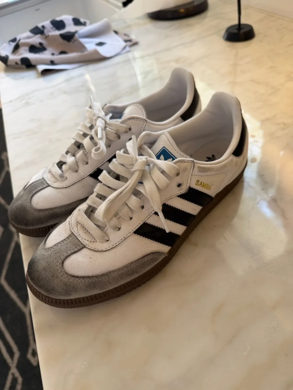 adidas Samba sneakers in white, black and gray - Picture 2 of 2